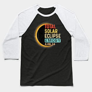 Emory Texas Tx Total Solar Eclipse 2024 Totality Baseball T-Shirt